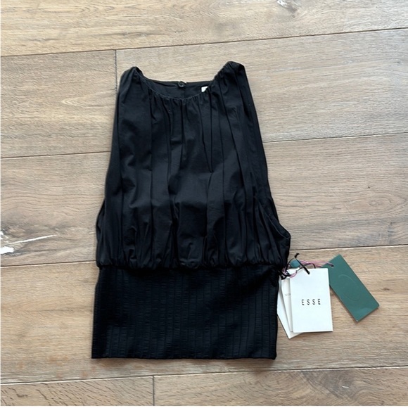 Esse Studios Jersey labeled cotton poplin top NWT - Picture 2 of 6